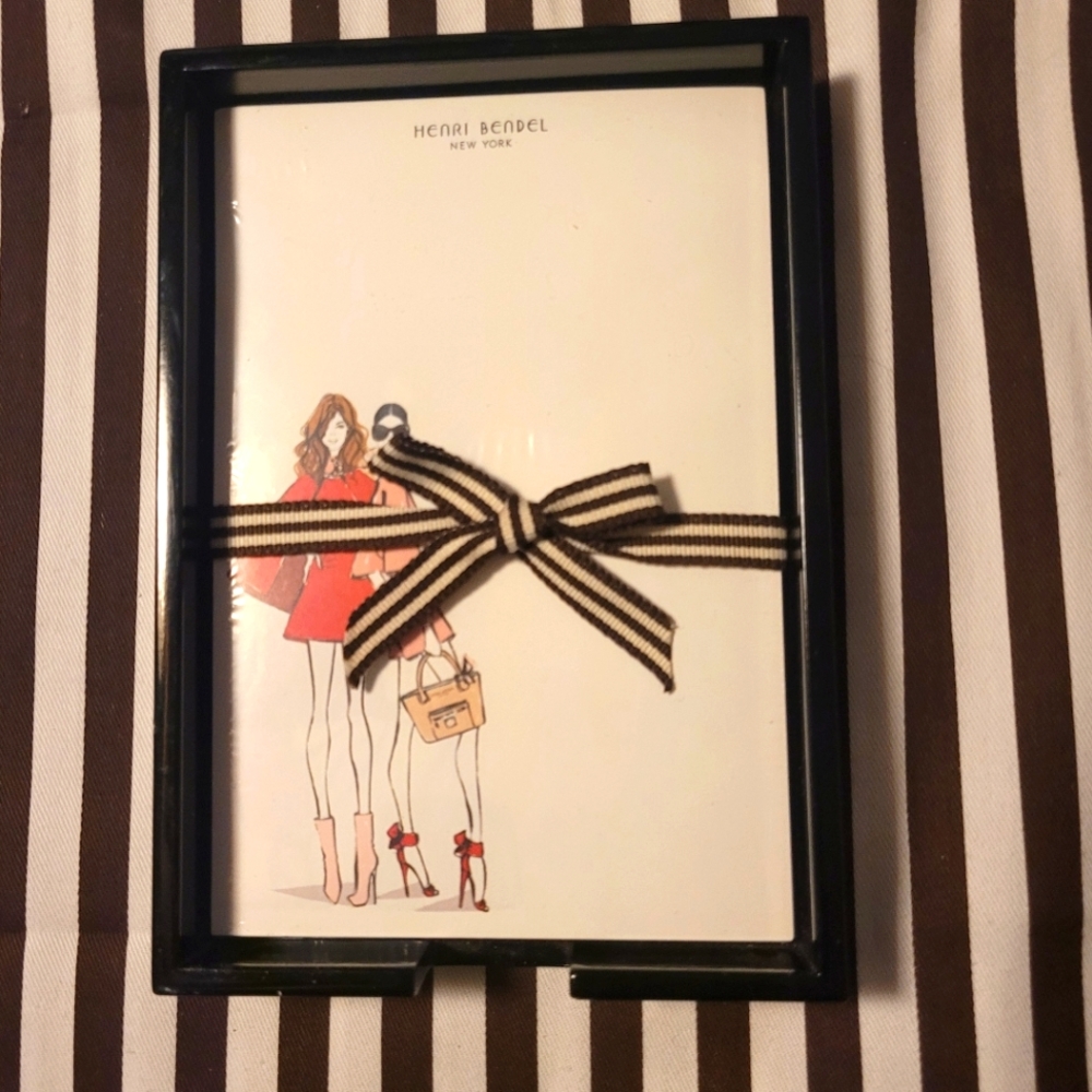 Henri Bendel Stationery and Holder Tray